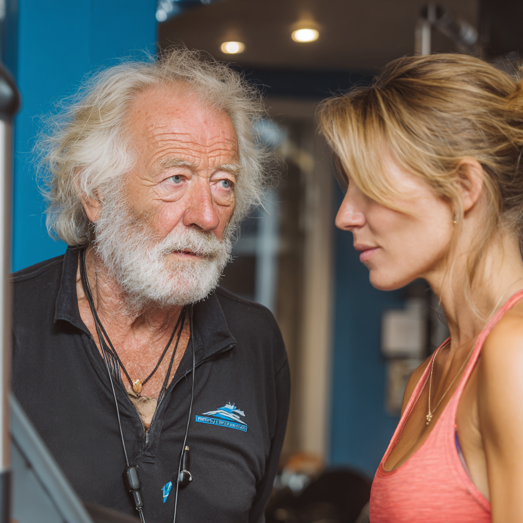 Досвідчений тренер 58 років працює з клієнтом, демонструючи індивідуальний підхід у фітнесі